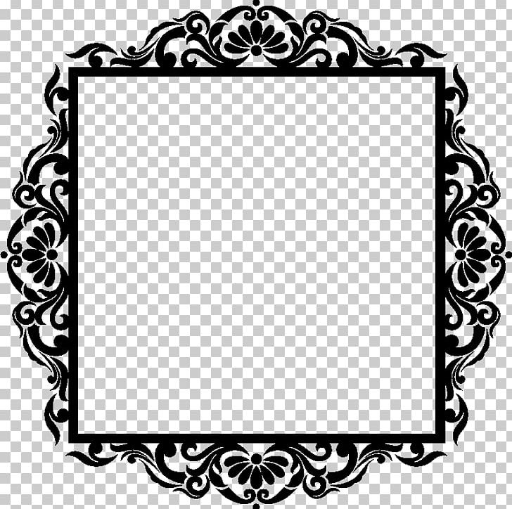 Frames Baroque Photography Sticker Wall Decal PNG, Clipart, Art, Baroque, Black, Black And White, Circle Free PNG Download