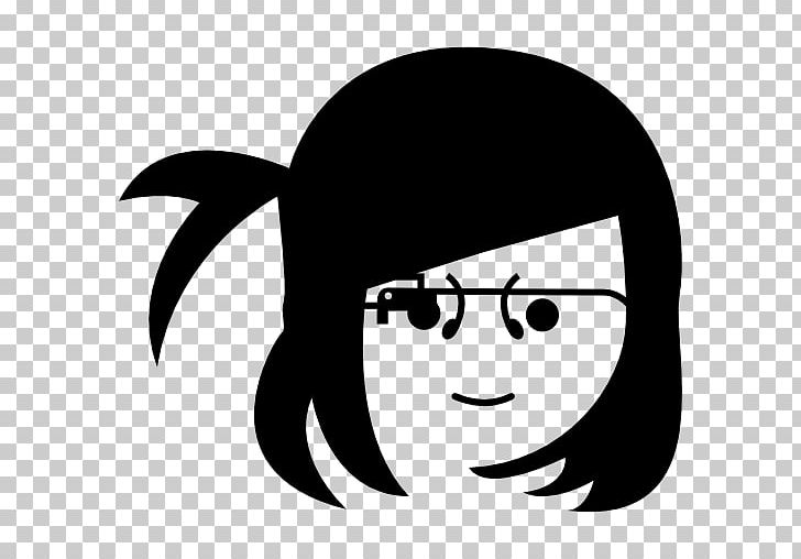 Google Glass Computer Icons Glasses Eye Woman PNG, Clipart, Black, Black And White, Cartoon, Cat Eye Glasses, Child Free PNG Download