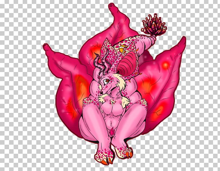 Legendary Creature Cartoon Magenta Supernatural PNG, Clipart, Adult, Art, Cartoon, Fictional Character, Flower Free PNG Download