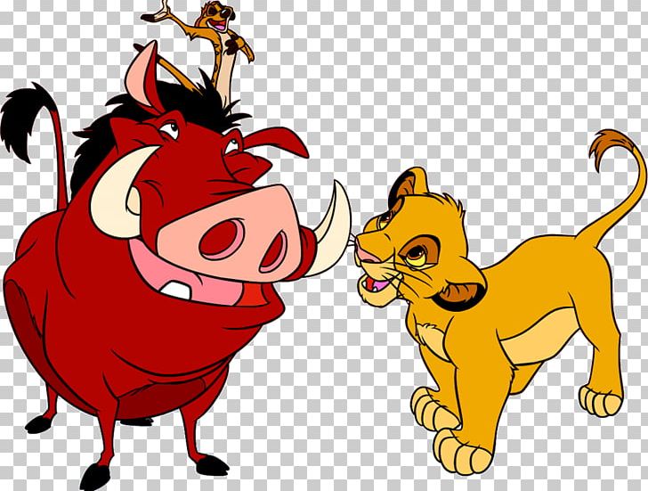 Timon And Pumbaa The Lion King PNG, Clipart, Animation, Art, Big Cats, Carnivoran, Cartoon Free PNG Download