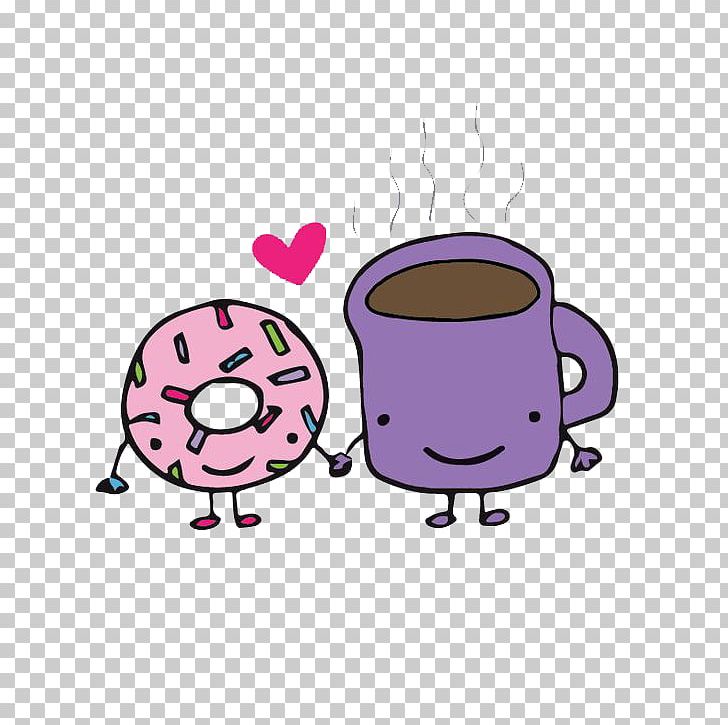 Coffee Tea Doughnut Breakfast Muffin PNG, Clipart, Biscuit, Biscuits, Cake, Cartoon, Circle Free PNG Download