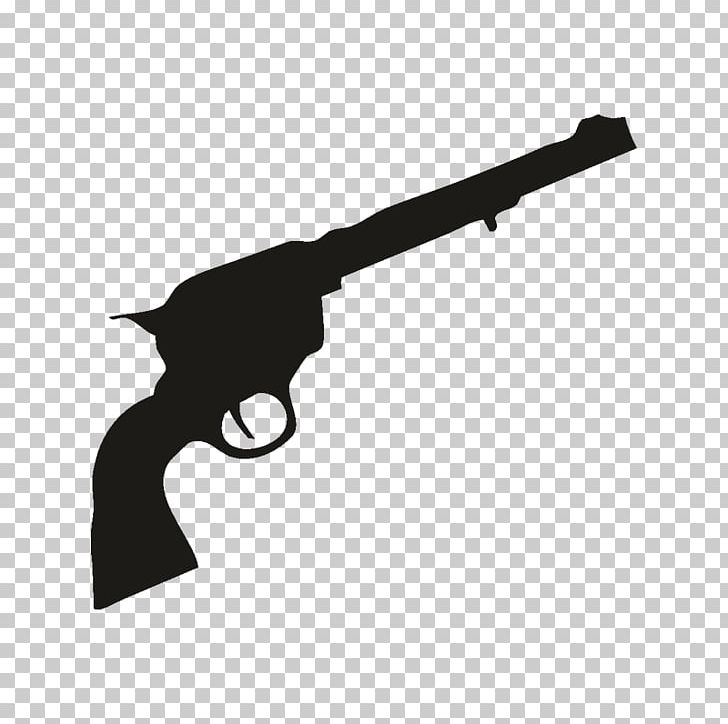 Decal Sticker Firearm Revolver Pistol PNG, Clipart, Advertising, Black, Black And White, Colts Manufacturing Company, Gun Free PNG Download