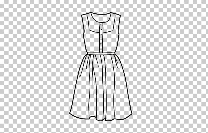 Dress Drawing Clothing Coloring Book Pattern PNG, Clipart, Abdomen, Angle, Arm, Black, Black And White Free PNG Download