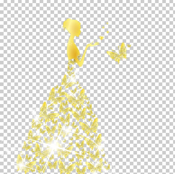 Gold Butterfly Bride PNG, Clipart, Adobe Illustrator, Bride, Bride And Groom, Brides, Bride Vector Free PNG Download