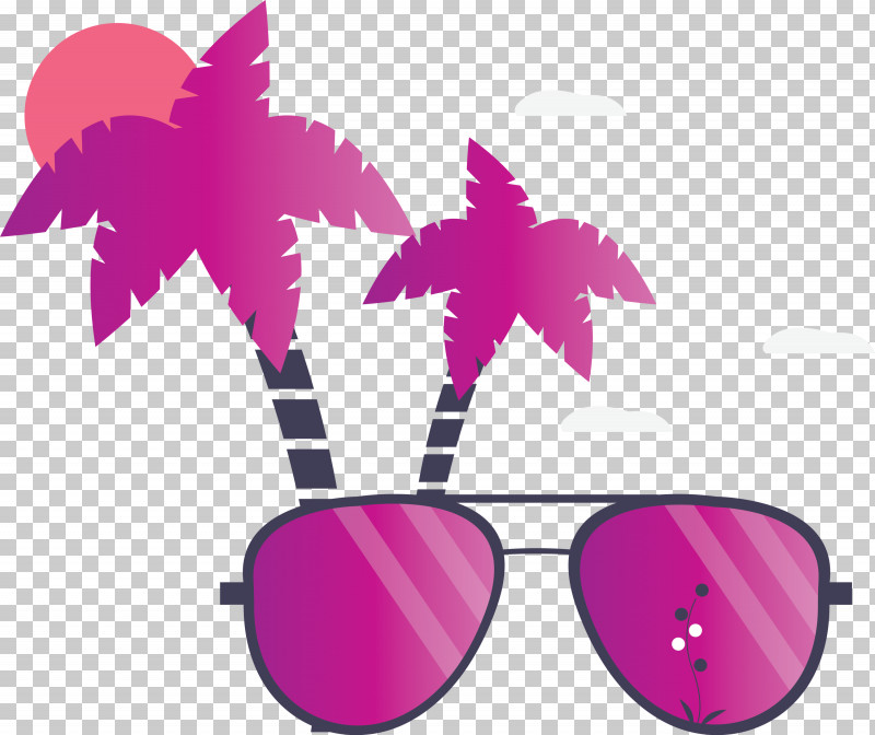 Summer PNG, Clipart, Aviator Sunglass, Eyewear, Glasses, Leaf, Magenta Free PNG Download