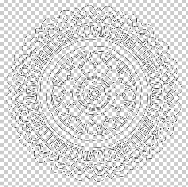 Coloring Book Drawing Mandala Pattern PNG, Clipart, Area, Black And White, Circle, Coloring Book, Drawing Free PNG Download