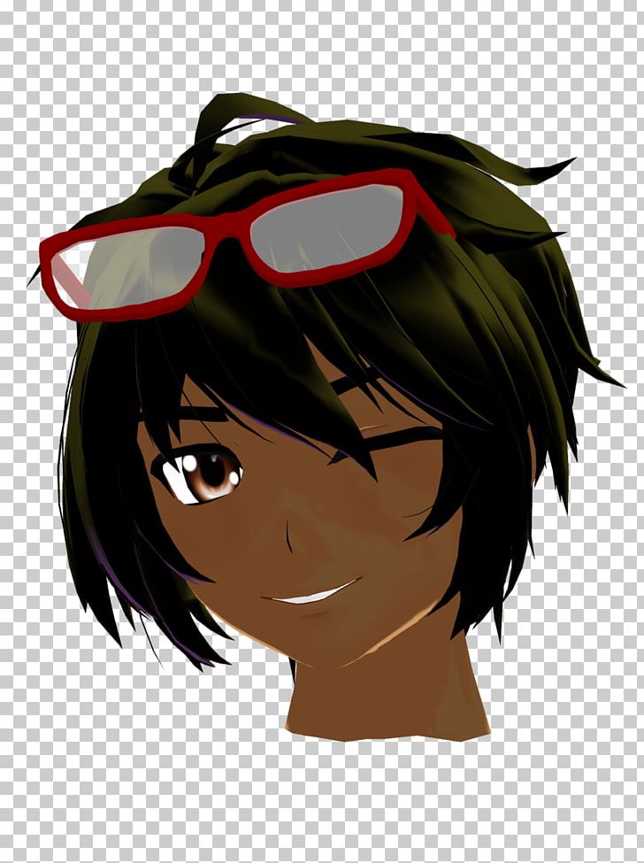Sunglasses Nose Goggles PNG, Clipart, Anime, Black, Black Hair, Black M, Brown Hair Free PNG Download