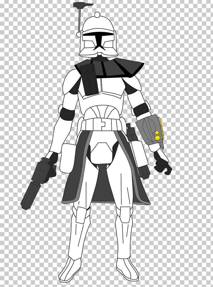 Clone Trooper Armor Boba Fett ARC Troopers Drawing PNG, Clipart, Arc Troopers, Armour, Art, Black And White, Boba Fett Free PNG Download