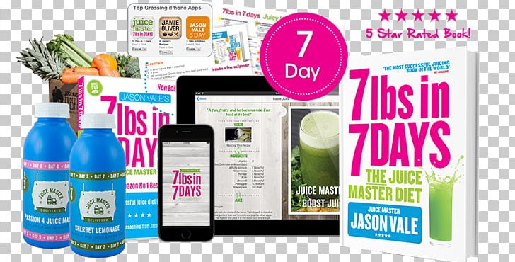7lbs In 7 Days Super Juice Diet Super Juice Me! 28 Day Juice Plan 7 Lbs In 7 Days: Juice Master Diet PNG, Clipart, 52dieten, Advertising, Book, Brand, Coupon Free PNG Download