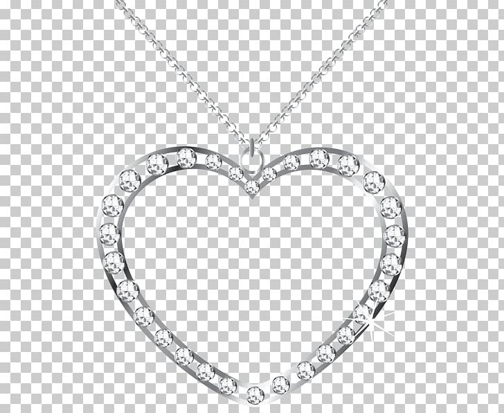 Heart Silver PNG, Clipart, Black And White, Body Jewelry, Broken Heart, Circle, Diamond Free PNG Download