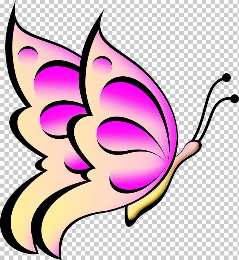 Butterfly Pink Wing Moths And Butterflies Plant PNG, Clipart, Butterfly, Line Art, Moths And Butterflies, Pink, Plant Free PNG Download