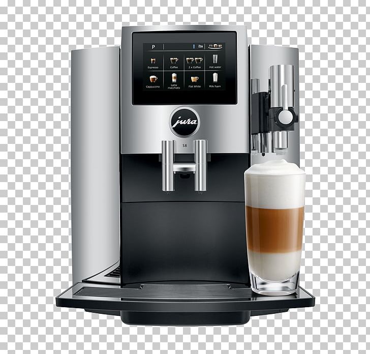 Jura S8 Bean-to-Cup Coffee Machine Espresso Cappuccino Jura Elektroapparate PNG, Clipart, Cappuccino, Coffee, Coffee Machine Png, Coffeemaker, Coffee Preparation Free PNG Download