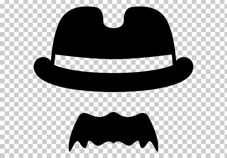 Handlebar Moustache Hat Sombrero Hair PNG, Clipart, Beard, Black And White, Bowler Hat, Computer Icons, Cowboy Hat Free PNG Download