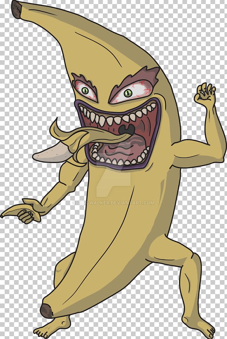 Banana Monster Art Drawing PNG, Clipart, Amphibian, Art, Banana, Cartoon, Deviantart Free PNG Download