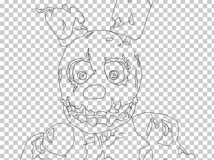 Five Nights At Freddy's 3 Line Art Drawing The Joy Of Creation: Reborn Coloring Book PNG, Clipart, Angle, Artwork, Black, Carnivoran, Color Free PNG Download