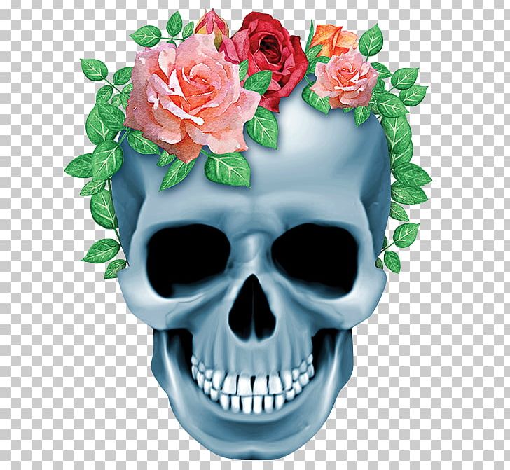 Human Skull Symbolism Human Skeleton Bone PNG, Clipart, Bone, Cut Flowers, Fantasy, Floral Design, Flower Free PNG Download