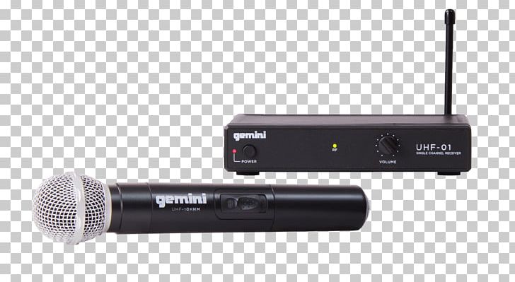 Wireless Microphone Audio Gemini Sound Products Ultra High Frequency PNG, Clipart, Audio, Audio Equipment, Disc Jockey, Electronic Device, Electronics Free PNG Download