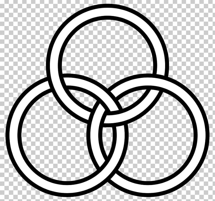 Borromean Rings Knot Circle PNG, Clipart, Area, Artwork, Black And White, Borromean Rings, Circle Free PNG Download