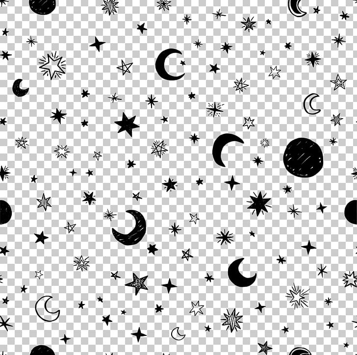 Hand-painted Stars PNG, Clipart, Black, Black And White, Circle, Computer Icons, Decorative Patterns Free PNG Download