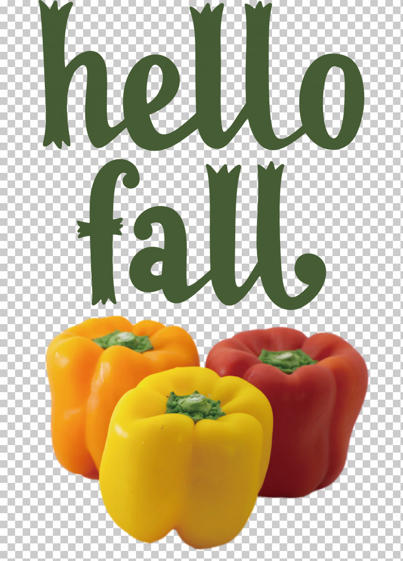 Hello Fall Fall Autumn PNG, Clipart, Autumn, Bell Pepper, Chili Pepper, Fall, Fruit Free PNG Download