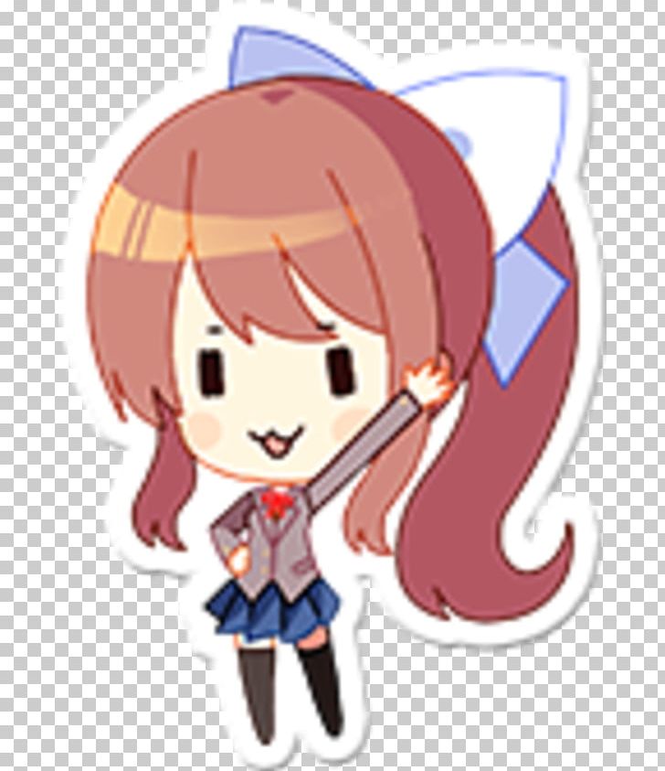 Doki Doki Literature Club! Sticker Yandere Simulator Team Salvato PNG, Clipart, Art, Artwork, Boy, Cartoon, Cheek Free PNG Download