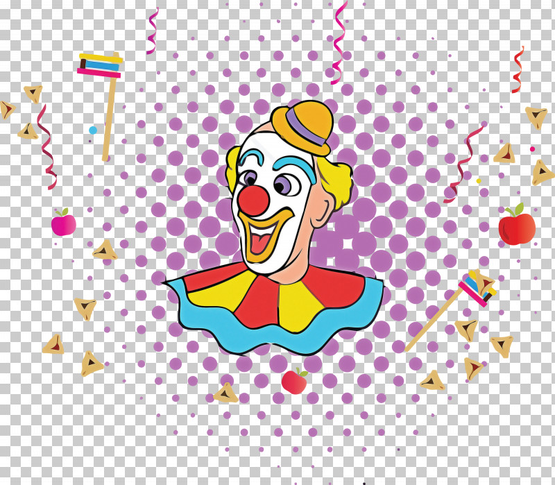 Purim Jewish Holiday PNG, Clipart, Clown, Happy, Holiday, Jewish, Line Free PNG Download
