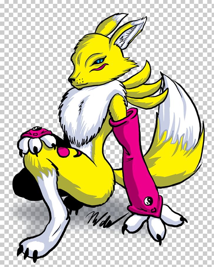 Renamon Illustration Digimon PNG, Clipart, Animal Figure, Art, Artist, Artwork, Beak Free PNG Download