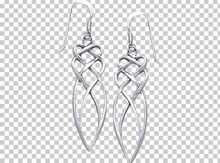 Earring Celtic Knot Celts Silver PNG, Clipart, Black And White, Body Jewellery, Body Jewelry, Celtic Cross, Celtic Knot Free PNG Download