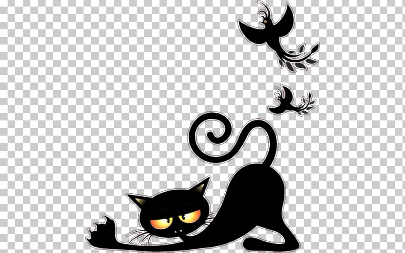 Black Cat Cat Small To Medium-sized Cats Cartoon Whiskers PNG, Clipart, Blackandwhite, Black Cat, Cartoon, Cat, Small To Mediumsized Cats Free PNG Download
