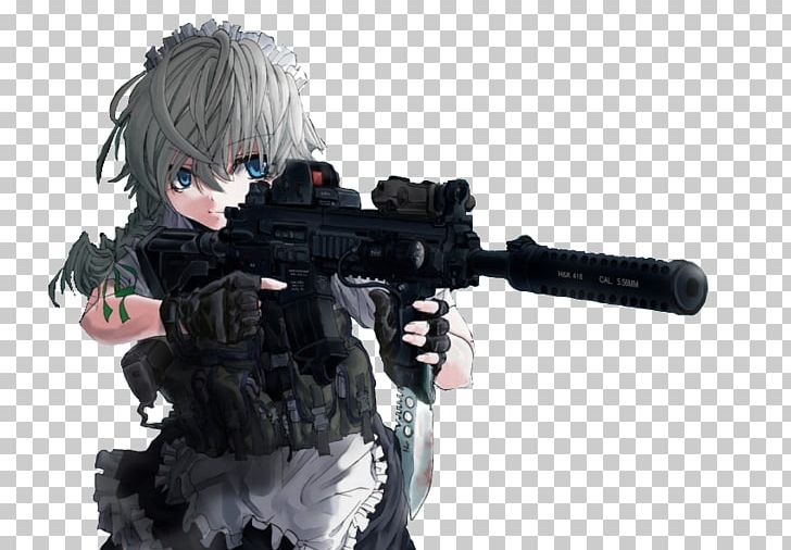 Butt-stallion Anime Guns Transparent - Anime Girl With Gun Clipart  (#890766) - PikPng