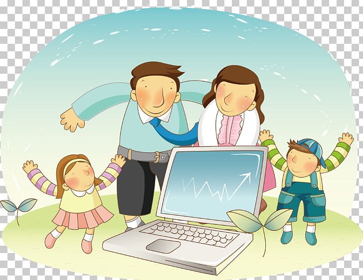 Computer Illustration PNG, Clipart, Cartoon, Child, Cloud Computing, Computer, Computer Vector Free PNG Download