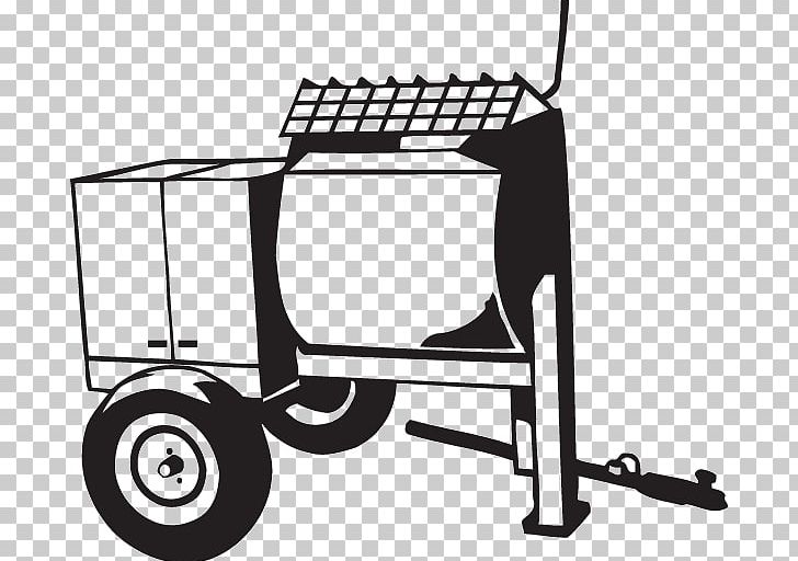 Cement Mixers Decal Betongbil Heavy Machinery Architectural Engineering PNG, Clipart, Aerial Work Platform, Architectural Engineering, Betongbil, Black And White, Cart Free PNG Download