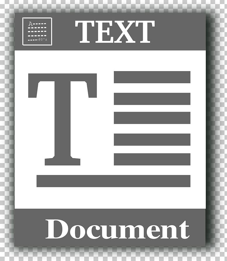 Text File Computer Icons Plain Text PNG, Clipart, Black And White, Brand, Computer Icons, Computer Software, Document Free PNG Download