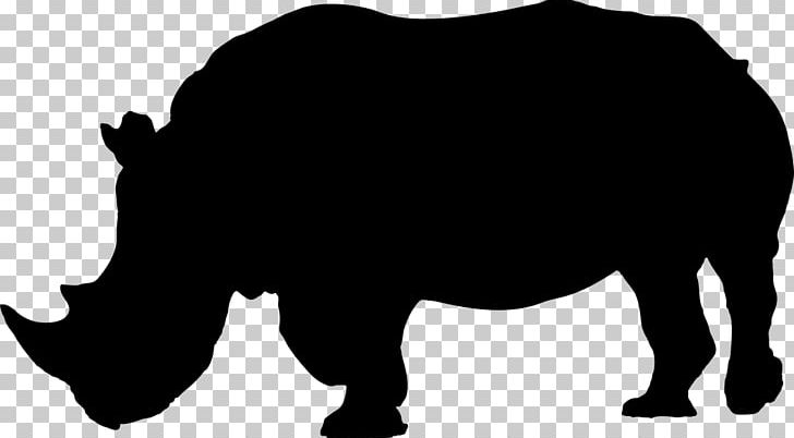 Black Rhinoceros Hippopotamus PNG, Clipart, Black, Black And White, Black Rhinoceros, Cattle Like Mammal, Clip Free PNG Download