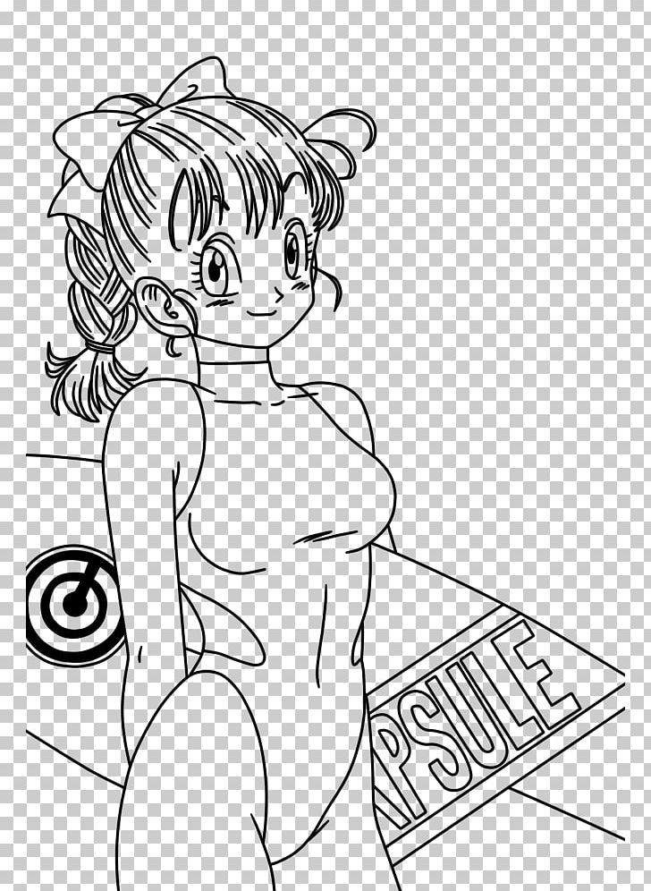 Bulma Line Art Vegeta Gohan Goku PNG, Clipart, Arm, Art, Artwork, Black, Black And White Free PNG Download