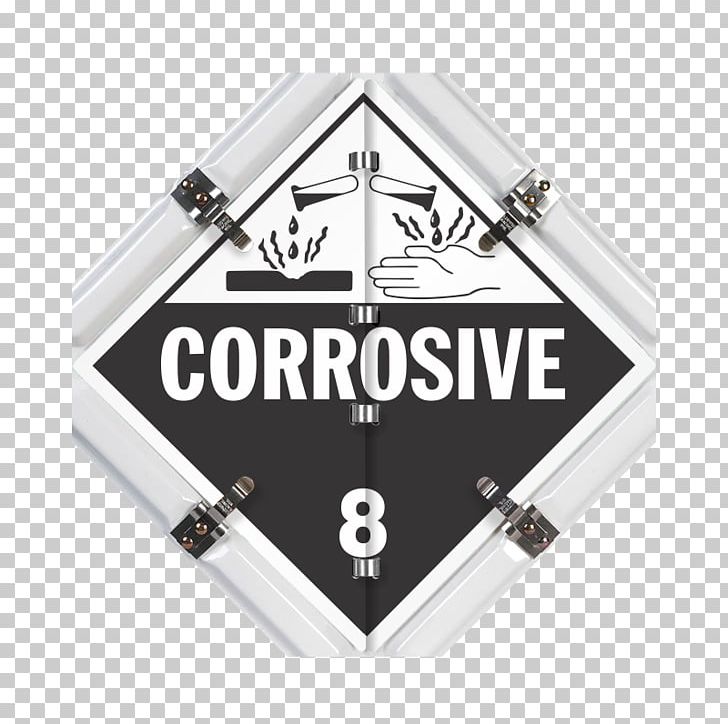 HAZMAT Class 8 Corrosive Substances Dangerous Goods Placard Sticker PNG, Clipart, Adhesive, Body Jewelry, Brand, Combustibility And Flammability, Corrosion Free PNG Download