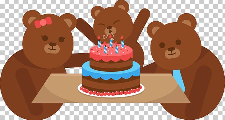 Bear Birthday Cake Greeting Card PNG, Clipart, Animal, Animals, Baby Panda, Birthday Card, Cake Free PNG Download