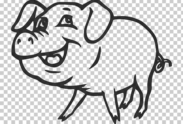 Large White Pig PNG, Clipart, Black, Carnivoran, Cartoon, Cat Like Mammal, Dog Like Mammal Free PNG Download