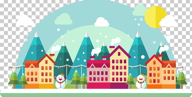Flat Design Adobe Illustrator PNG, Clipart, Architecture, Christmas Illustration, City Landscape, Communicatiemiddel, Designer Free PNG Download