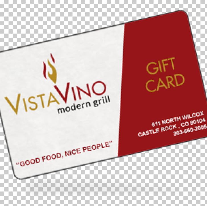 Gift Card VistaVino Modern Grill Discounts And Allowances Credit Card PNG, Clipart, All Rights Reserved, Brand, Card, Copyright, Credit Card Free PNG Download