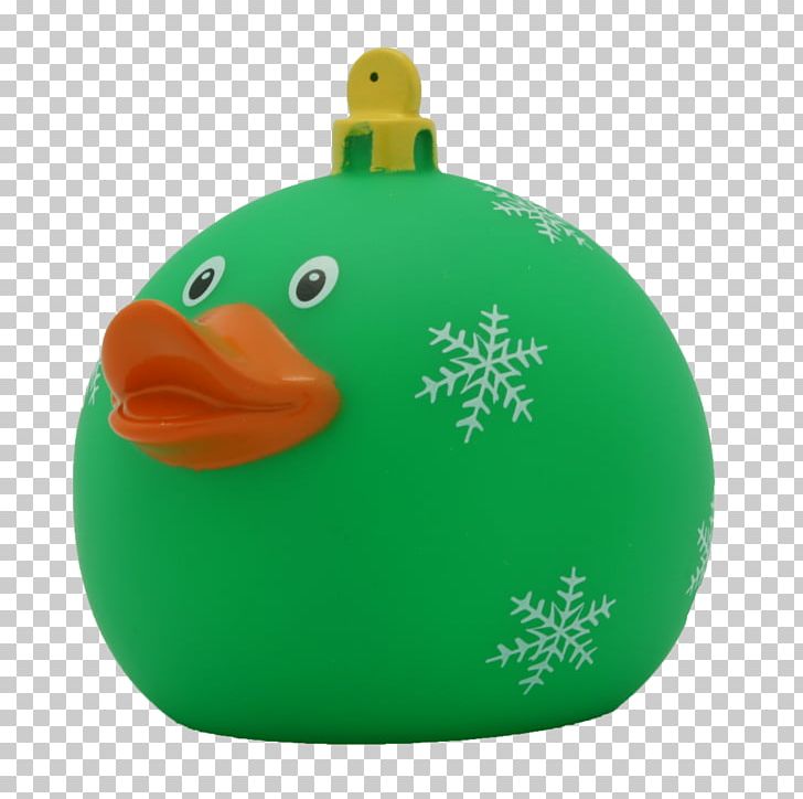 Rubber Duck Christmas Toy Green PNG, Clipart, Animals, Birthday, Blue, Bombka, Christmas Free PNG Download
