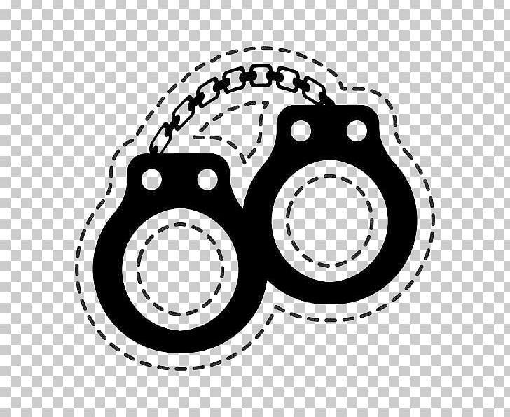 Handcuffs Illustration PNG, Clipart, Background Black, Black And White, Black White, Circle, Dotted Free PNG Download