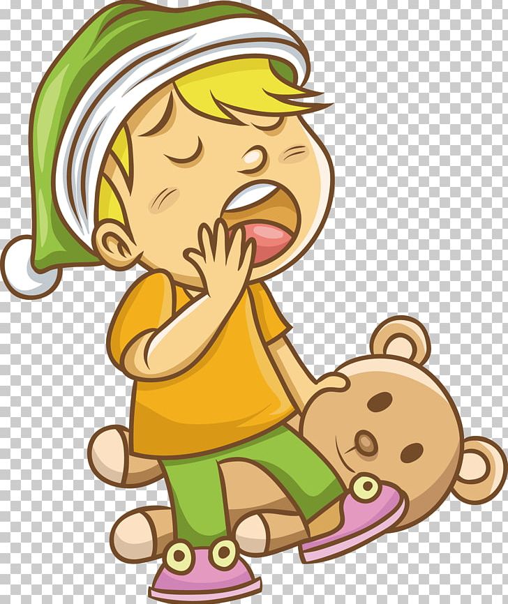 yawning child clipart