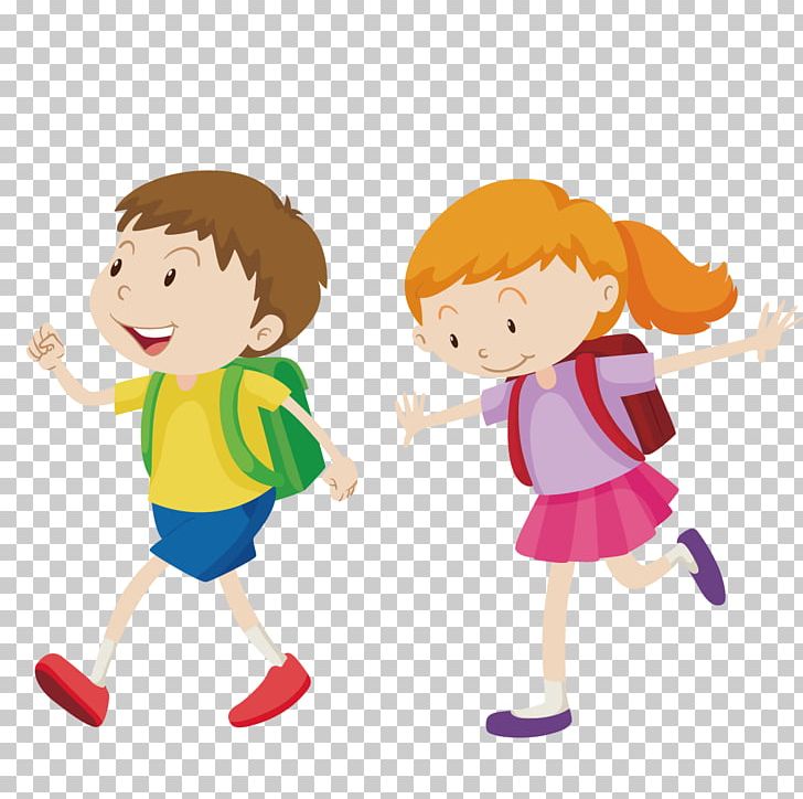 Walking Boy PNG, Clipart, Cartoon, Child, Fictional Character, Friendship, Girl Free PNG Download