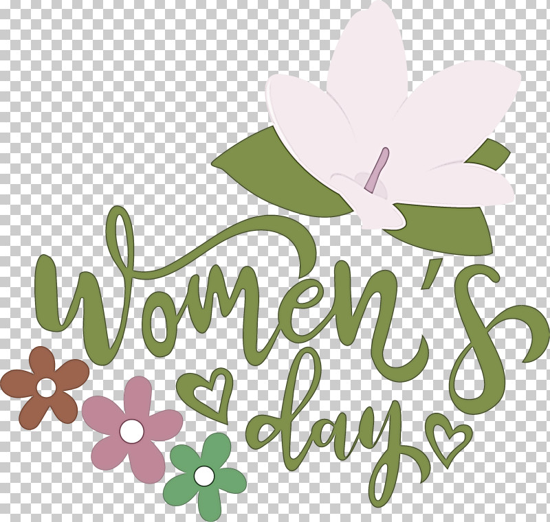Womens Day Happy Womens Day PNG, Clipart, Floral Design, Flower, Green, Happy Womens Day, Leaf Free PNG Download