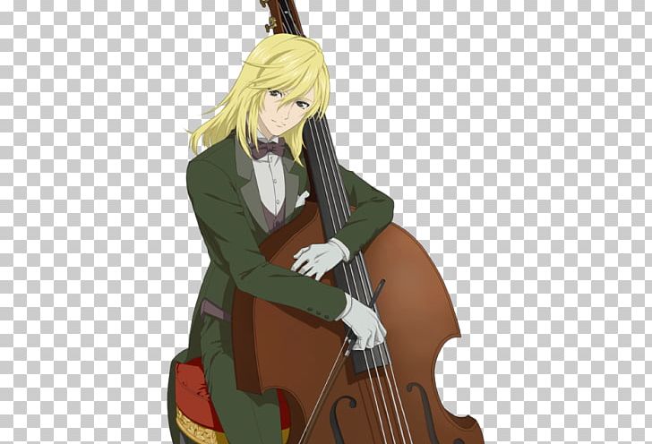 Download Cute Anime Girl With Cello Wallpaper | Wallpapers.com