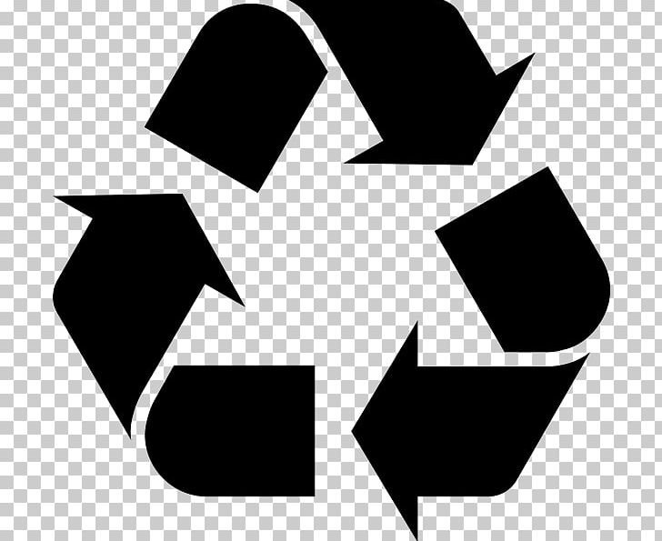 Recycling Symbol Sticker PNG, Clipart, Angle, Black, Black And White, Brand, Circle Free PNG Download