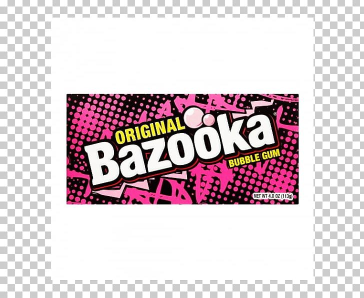Chewing Gum Bazooka Bubble Gum Bubble Yum PNG, Clipart, Banner, Bazooka, Bazooka Bubble Gum, Brand, Bubble Free PNG Download
