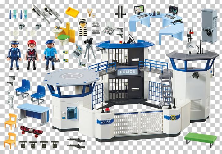 Playmobil City Action Police Headquarters With Prison (6919) Playmobil City Action 6872 Police Command Centre With Prison PNG, Clipart, Crime, Engineering, Machine, People, Playmobil Free PNG Download