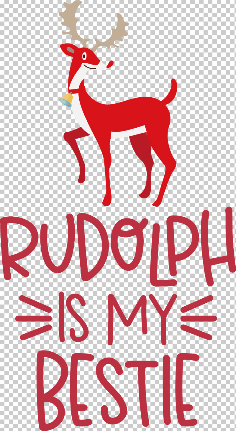 Rudolph Is My Bestie Rudolph Deer PNG, Clipart, Christmas, Christmas Day, Christmas Decoration, Decoration, Deer Free PNG Download